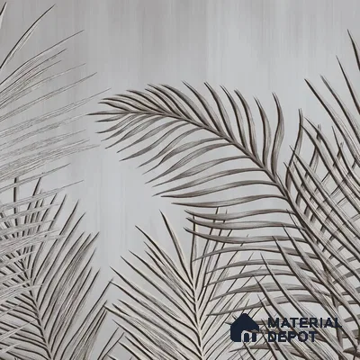 Dark Tropical Leaves in Textured Background Canvas (Customised Wallpaper)