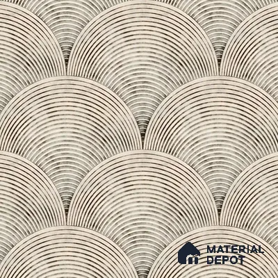 Sandy Arches Abstract Modern Theme Geometric Beige Handmade (Customised Wallpaper)