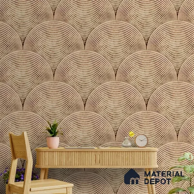 Sandy Arches Abstract Modern Theme Geometric for Rooms Canvas (Customised Wallpaper)