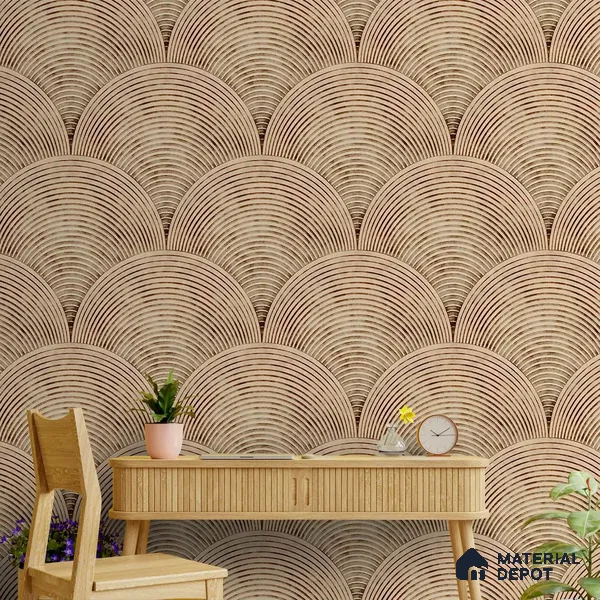 Sandy Arches Abstract Modern Theme Geometric for Rooms Handmade (Customised Wallpaper)