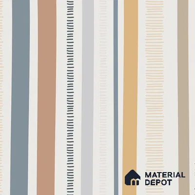 Linear Theme Abstract Modern Striped 10 Meter x 19.6 Inches Multicolor Canvas Wallpaper - 54 Sq. Ft.