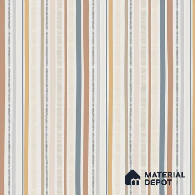 Linear Theme Abstract Modern Striped 10 Meter x 19.6 Inches Multicolor Canvas Wallpaper - 54 Sq. Ft.