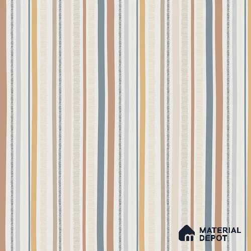 Linear Theme Abstract Modern Striped 10 Meter x 19.6 Inches Multicolor Canvas Wallpaper - 54 Sq. Ft.