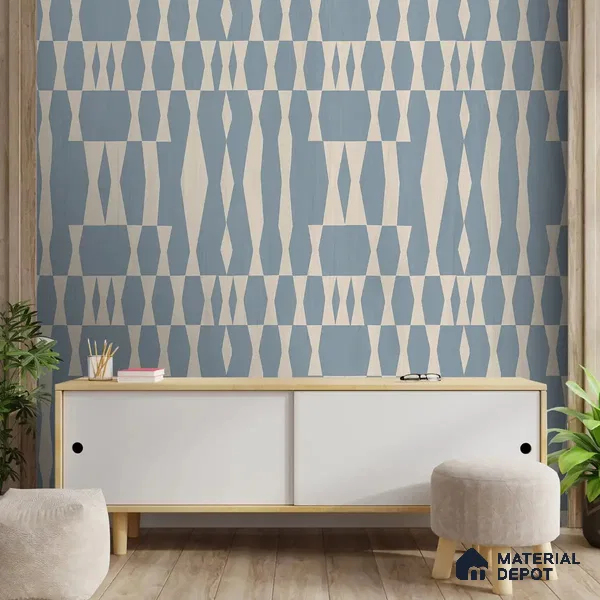 Diamond Dance Abstract Theme Modern for walls Soft Feel (Customised Wallpaper)