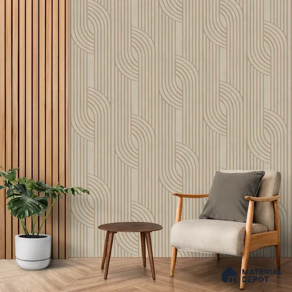 Arc Fusion Abstract Modern Look Room Soft Feel (Customised Wallpaper)