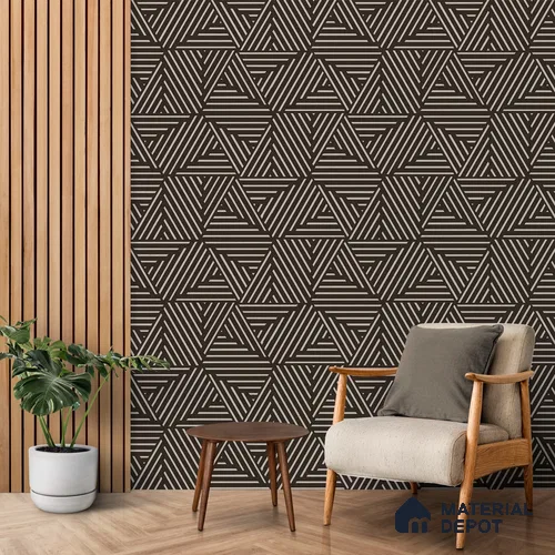 Mirage Abstract and Geometric Theme Modern Room Canvas (Customised Wallpaper)