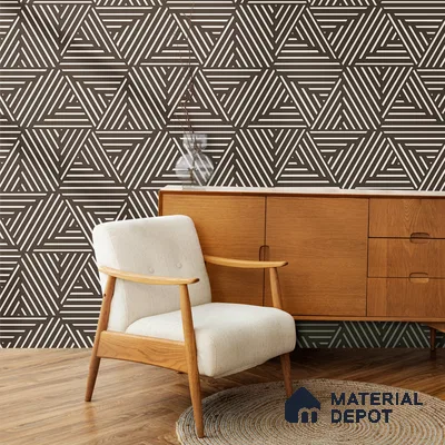 Mirage Abstract and Geometric Theme Modern Room Handmade (Customised Wallpaper)