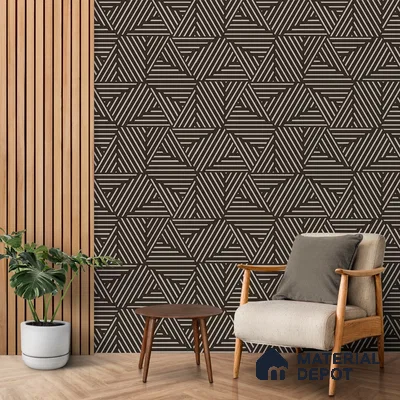 Mirage Abstract and Geometric Theme Modern Room Soft Feel (Customised Wallpaper)