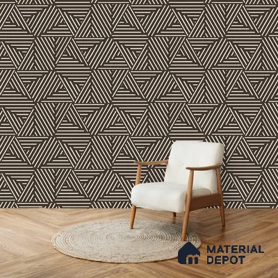 Mirage Abstract and Geometric Theme Modern Room Soft Feel (Customised Wallpaper)