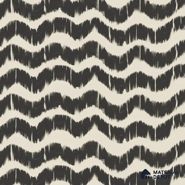 Charcoal Waves Modern Abstract for Walls Handmade (Customised Wallpaper)