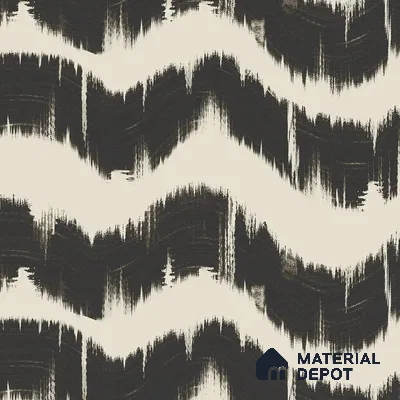 Charcoal Waves Modern Abstract for Walls Handmade (Customised Wallpaper)