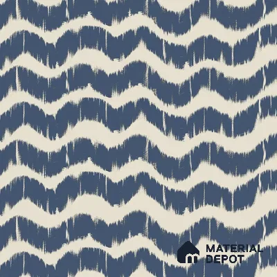 Indigo Waves Blue Modern Abstract for Walls Canvas (Customised Wallpaper)