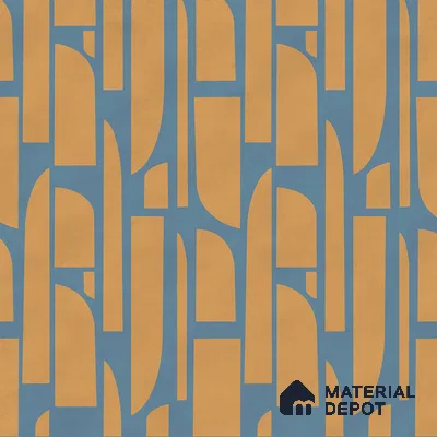 Rhythms Abstract Theme Modern Room , Blue & Yellow Canvas (Customised Wallpaper)