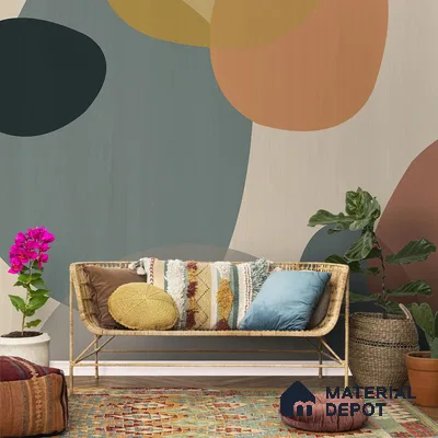 Modern Mosaic Abstract Theme Room Canvas (Customised Wallpaper)