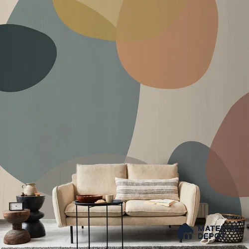 Modern Mosaic Abstract Theme Room Soft Feel (Customised Wallpaper)