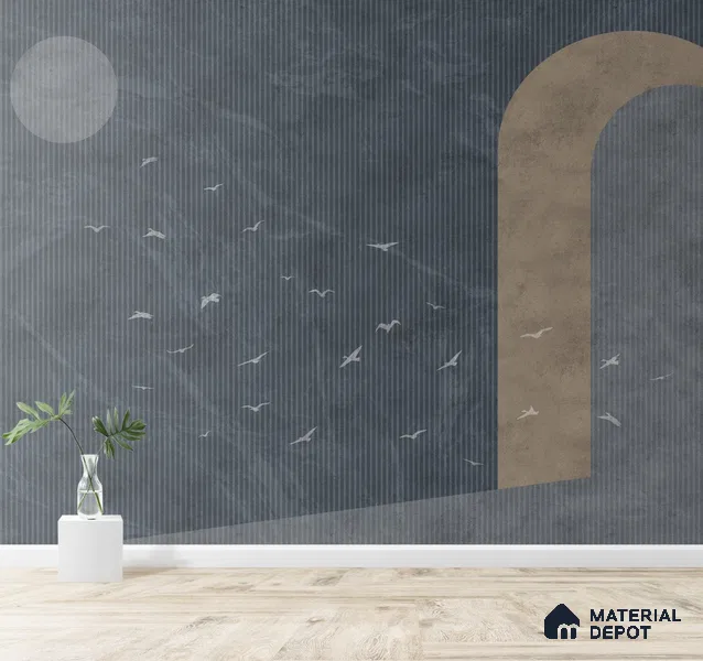 Modern Mood Abstract Design Wall Handmade (Customised Wallpaper)