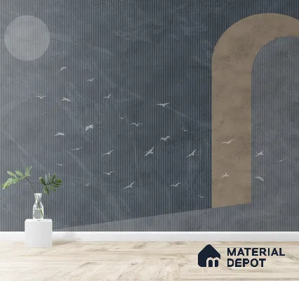 Modern Mood Abstract Design Wall Soft Feel (Customised Wallpaper)