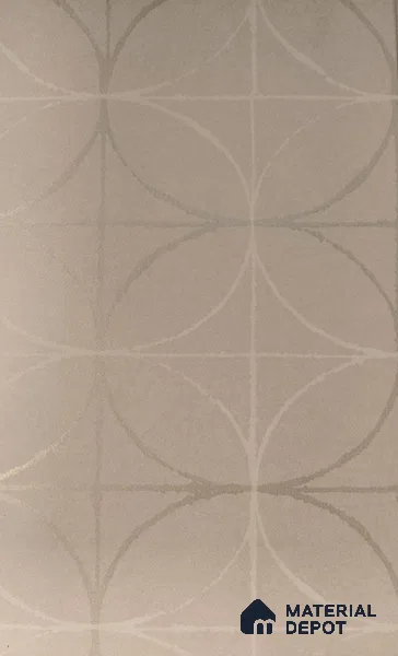 WK2-212 | Beige Overlapping Circles Geometric Wallpaper - 10 Meter x 21 Inches, 57.37 Sq. Ft. (Min. 15% Wastage)