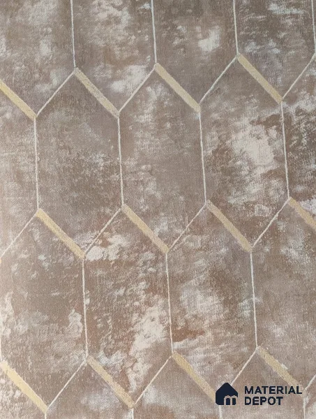 WK2-215 | 10 Meter x 21 Inches Geometric Look Wallpaper - 57.37 Sq. Ft. | Minimum 15% wastage during installation