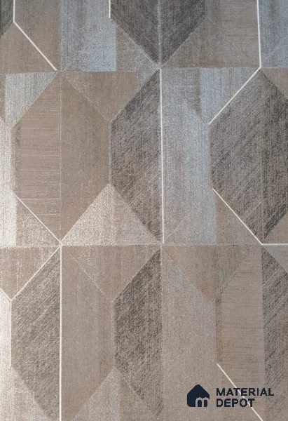 WK2-232 | 10 Meter x 21 Inches Geometric Look Wallpaper - 57.37 Sq. Ft. | Minimum 15% wastage during installation