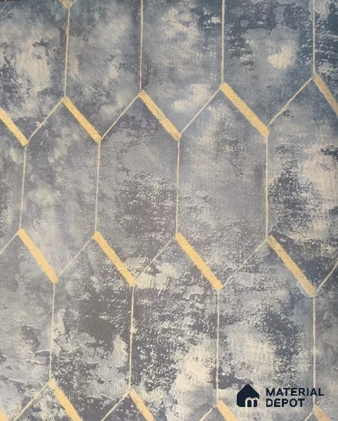WK2-234 | 10 Meter x 21 Inches Geometric Look Wallpaper - 57.37 Sq. Ft. | Minimum 15% wastage during installation