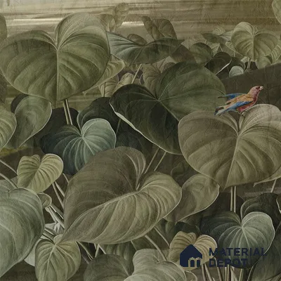 Lush European Landscape Silk Metallic Finish (Customised Wallpaper)