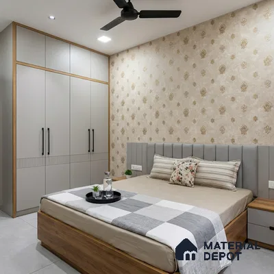 1314 | 10 Meter x 21 Inches Damask Look Wallpaper - 57.41 Sq. Ft. | Minimum 15% wastage during installation