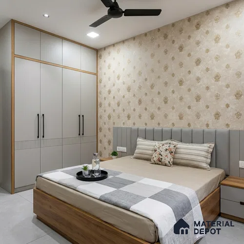 1314 | 10 Meter x 21 Inches Damask Look Wallpaper - 57.41 Sq. Ft. | Minimum 15% wastage during installation