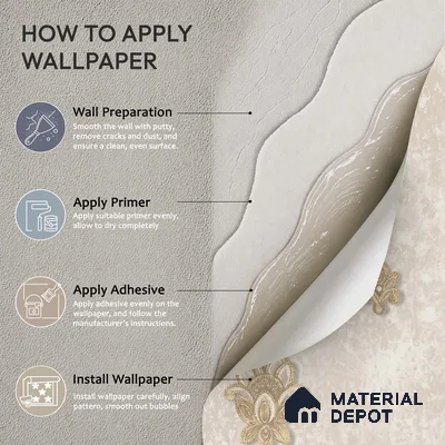 1314 | 10 Meter x 21 Inches Damask Look Wallpaper - 57.41 Sq. Ft. | Minimum 15% wastage during installation