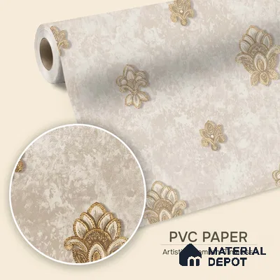 1314 | 10 Meter x 21 Inches Damask Look Wallpaper - 57.41 Sq. Ft. | Minimum 15% wastage during installation