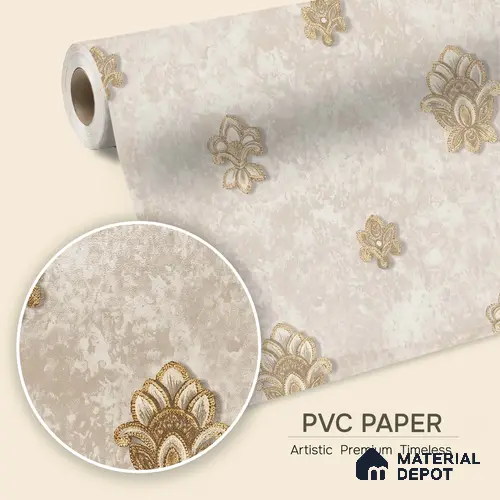 1314 | 10 Meter x 21 Inches Damask Look Wallpaper - 57.41 Sq. Ft. | Minimum 15% wastage during installation
