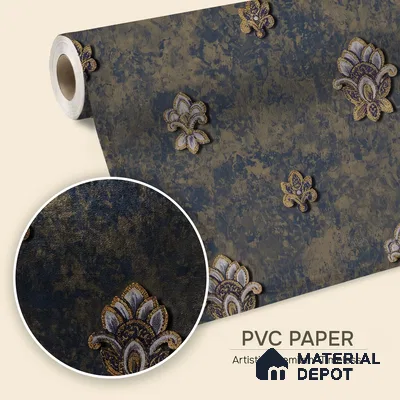 1311 | 10 Meter x 21 Inches Damask Look Wallpaper - 57.41 Sq. Ft. | Minimum 15% wastage during installation
