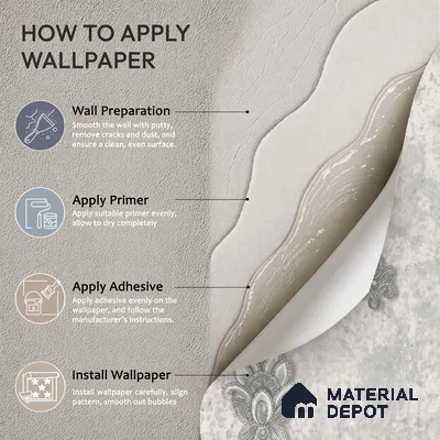 1312 | 10 Meter x 21 Inches Damask Look Wallpaper - 57.41 Sq. Ft. | Minimum 15% wastage during installation