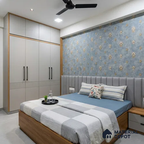 1313 | 10 Meter x 21 Inches Damask Look Wallpaper - 57.41 Sq. Ft. | Minimum 15% wastage during installation