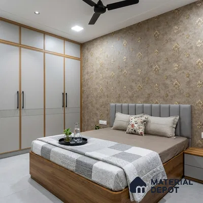 1315 | 10 Meter x 21 Inches Damask Look Wallpaper - 57.41 Sq. Ft. | Minimum 15% wastage during installation