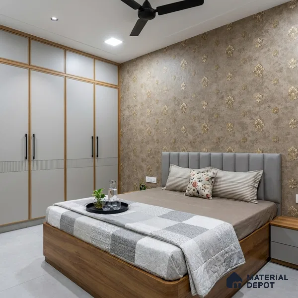 1315 | 10 Meter x 21 Inches Damask Look Wallpaper - 57.41 Sq. Ft. | Minimum 15% wastage during installation