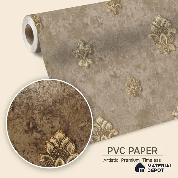 1315 | 10 Meter x 21 Inches Damask Look Wallpaper - 57.41 Sq. Ft. | Minimum 15% wastage during installation