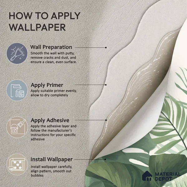 Olive Green Palm and Monstera Abstract Nature Art | WP 03925 B Canvas Texture Finish Tropical Style luxurious Customized size Wallpaper | 250 GSM WP01CNF Paper | (MOQ = 30 Sq. Ft.)