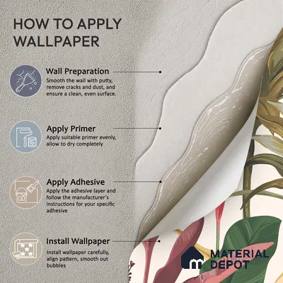 Cream Artistic Leaf Motif Botanical Wall Art | WP 03932 Non Woven Matte Finish Tropical Style Premium Customized size Wallpaper | 150 GSM WP01MTF Paper | (MOQ = 30 Sq. Ft.)