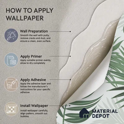 Cool Sage Palm Silhouette Pattern Abstract Nature Art | WP 03937 B Canvas Texture Finish Tropical Style luxurious Customized size Wallpaper | 250 GSM WP01CNF Paper | (MOQ = 30 Sq. Ft.)