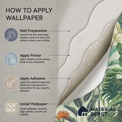 Verdant Palm Symphony Artistic Charm Designer | WP 03974 B Canvas Texture Finish Tropical Style luxurious Customized size Wallpaper | 250 GSM WP01CNF Paper | (MOQ = 30 Sq. Ft.)