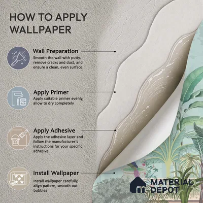 Serene Pavilion Peacock Garden Dreamy Artistic | WP 03979 Non Woven Matte Finish Tropical Style Premium Customized size Wallpaper | 150 GSM WP01MTF Paper | (MOQ = 30 Sq. Ft.)