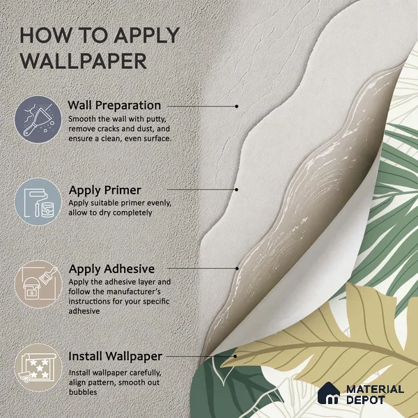 Layered Palm Silhouette Abstract Nature Art | WP 03989 Non Woven Matte Finish Tropical Style Premium Customized size Wallpaper | 150 GSM WP01MTF Paper | (MOQ = 30 Sq. Ft.)