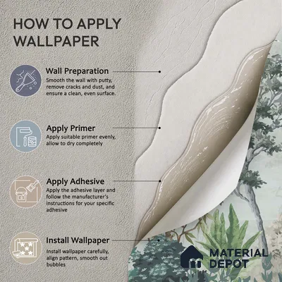 Hummingbirds in the Quiet Canopy Tropical Mist Nature Art | WP 03999 Non Woven Matte Finish Tropical Style Premium Customized size Wallpaper | 150 GSM WP01MTF Paper | (MOQ = 30 Sq. Ft.)