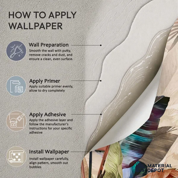 Feathers of the Painted Tropical Mist Nature Art | WP 04001 B Canvas Texture Finish Tropical Style luxurious Customized size Wallpaper | 250 GSM WP01CNF Paper | (MOQ = 30 Sq. Ft.) | Design change not possible