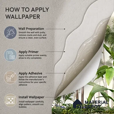 Canopy Retreat Tropical Mist Abstract Nature Art | WP 04010 B Canvas Texture Finish Tropical Style luxurious Customized size Wallpaper | 250 GSM WP01CNF Paper | (MOQ = 30 Sq. Ft.)