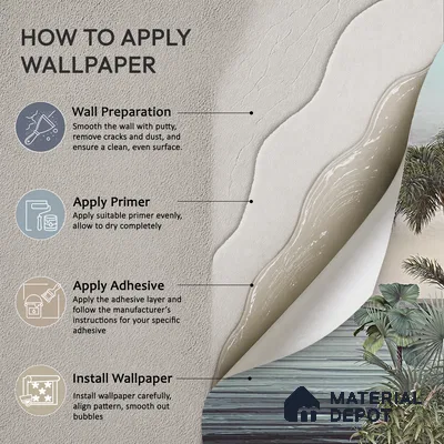 Palmshore Canopy Tropical Mist Nature Art | WP 04017 B Canvas Texture Finish Tropical Style luxurious Customized size Wallpaper | 250 GSM WP01CNF Paper | (MOQ = 30 Sq. Ft.)