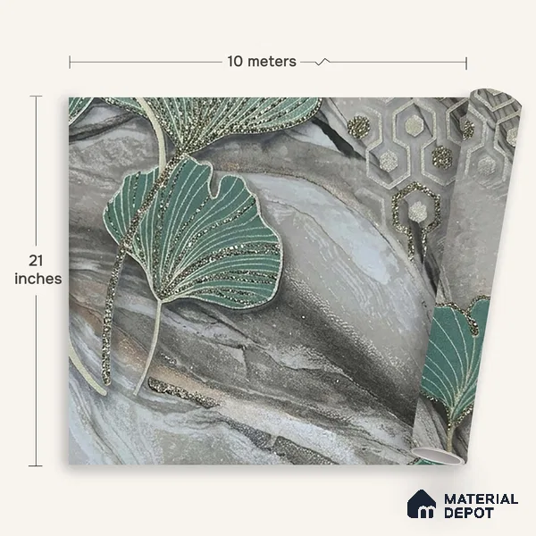 MH 202 | 10 Meter x 21 Inches Florals Look Wallpaper - 57.37 Sq. Ft. | Minimum 15% wastage during installation