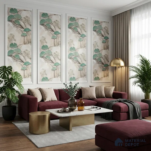 MH 202 | 10 Meter x 21 Inches Florals Look Wallpaper - 57.37 Sq. Ft. | Minimum 15% wastage during installation