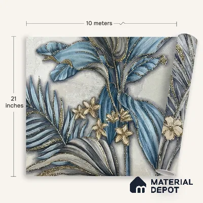 MH 279 | 10 Meter x 21 Inches Florals Look Wallpaper - 57.37 Sq. Ft.